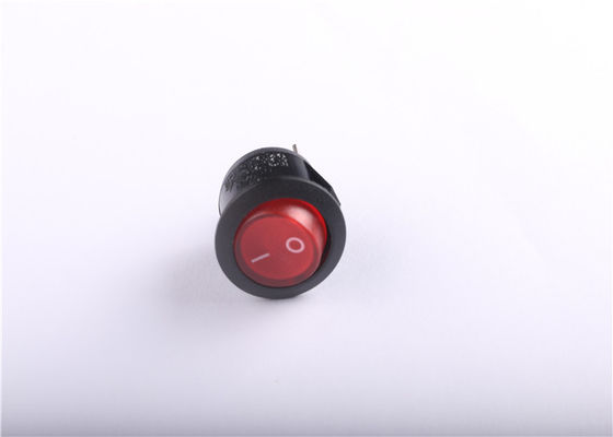 Azulverde rojo iluminado alrededor del interruptor de eje de balancín, redondo en del interruptor 16A250V 10A250V