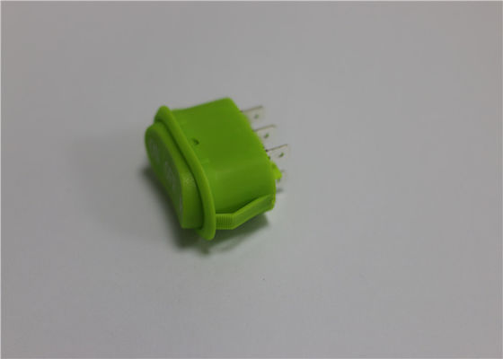 El óvalo formó el mini interruptor de eje de balancín impermeable, interruptor de eje de balancín verde 10a 250v